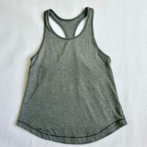 Lululemon Women's Racerback Tank Top 6 Gray Workout Fitness Lightweight